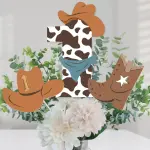 Big Dot of Happiness 15-Set My First Rodeo Centerpiece Sticks