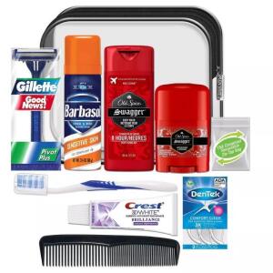 Convenience Kits International Men's Travel Bath and Body Kit - Trial Size - 10pc