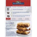 (4 pack) Ghirardelli Dark Chocolate Premium Brownie Mix, Includes Chocolate Chips, 20 oz Box