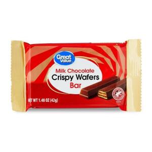 Great Value Milk Chocolate Crispy Wafer Bar, 1.48 oz