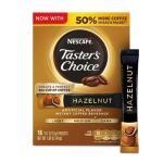 Nescafe Taster's Choice Hazelnut Flavored, Medium Dark Roast Instant Coffee Packets, 16 Count