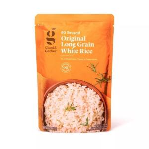 90 Second Long Grain White Rice Microwavable Pouch - 8.8oz - Good & Gather™